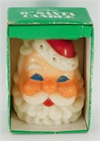 Retro 6 inch Glowing Santa Candle