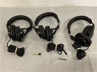3 Used Audio-Technica Headphones