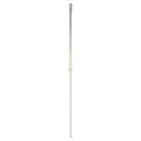 Rain Or Shine White Metal Flag Pole