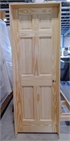 28" 6-Panel Pine Interior Door