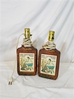 Saturday evening post bourbon bottle lamps