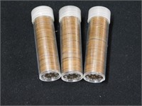 Three tubes unsorted wheat pennies