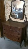 antique dresser with mirror