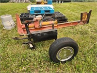 Tow behind wood splitter- works great, 2 stage
