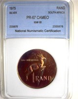 1975 Rand NNC PR67 Cameo S. Africa Silver