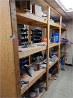 Contents of Center Shelving Unit in Storage Room