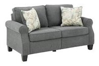 Ashley Alessio Roll-Arm Upholstered Loveseat