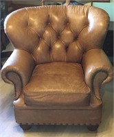 Whitneys of Cherry Hills Wing Back Leather Chair