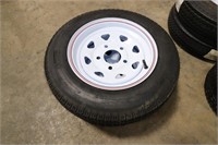 2 Utility Tires on Rims, 4.80-12, New