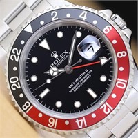 Rolex GMT Master II Black Red Coke 40 MM Watch