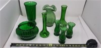 Green Flower Vases