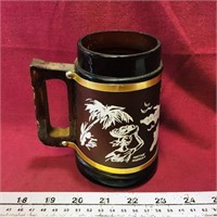 Amber Glass Virgin Islands Souvenir Stein