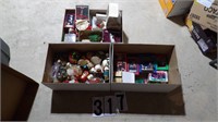 3 Boxes Of Christmas Ornaments