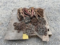 Pallet  Assorted Tie Down Chains and Binders