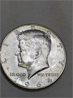 1964D UNC Kennedy Silver Half Dollar