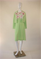 Vintage 1970s Colorful 2 Piece Dress