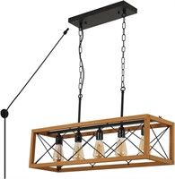 $270 Beion xii Rustic 6-Light Chandelier, Wood
