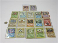 17 cartes Pokémon 1999-2000