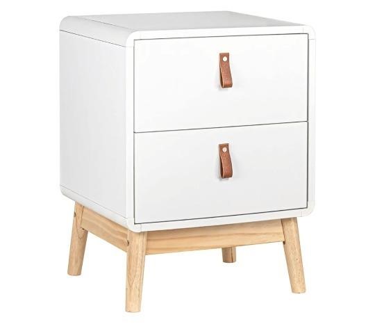 Simfelice 2 Drawer Dresser Scandinavian Nightstand