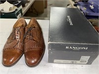 MENS BROWN RANGONI SHOES SIZE 7 1/2