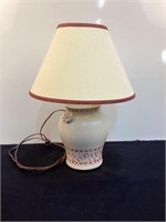 Ceramic Urn Style Lamp w/Shade