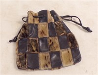 LEATHER & SEAL SKIN PURSE