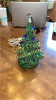 10” Ceramic Christmas Tree ALL HAVE COLORED LIGHTS