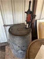 55 Gallon drum with pump