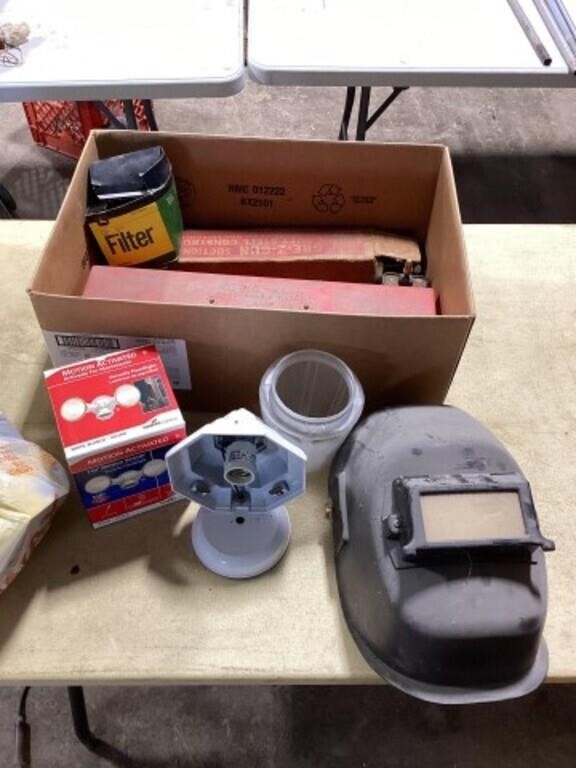 Reflectors, welding helmet and miscellaneous parts