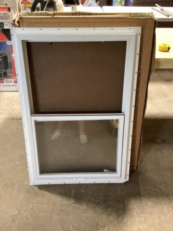 White vinyl window