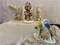Lenox Doves, Royal Adderley Parakeet & Flower Tree