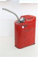 US 5-Gal Red Metal Jerry Can with Spout
