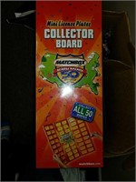 Mini license plates collectors board