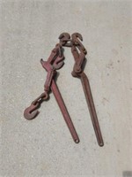 2 heavyduty Canton No. 19A chain binders