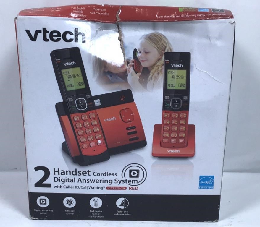 New Damaged Box VTECH 2 Handset Cordless Digital