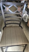 METAL DINING CHAIR WITH CLOTH SEAT