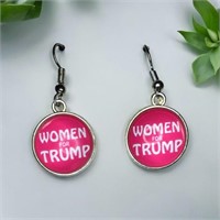 E2) WOMEN FOR TRUMP earrings