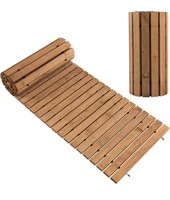 (USED) WOODEN GARDEN PATHWAY, 99X43CM ROLL OUT