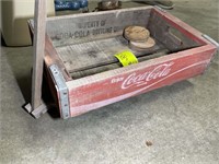 VINTAGE HOMEMADE WAGON FROM COKE CRATE