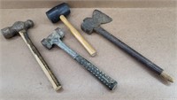 2 Hammers,1 Hatchet &1 Mallet