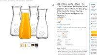 500 ml Glass Carafe - 4 Pack