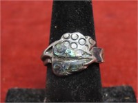 Vintage sterling silver adjustable ring.
