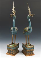 PR. MAITLAND SMITH CHINESE CLOISONNE CANDLE PRICKS