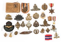 WWII - COLD WAR AUSTRIALIAN & BRITISH INSIGNIA LOT