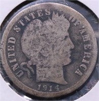 1914 BARBER DIME AG