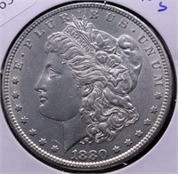 1880 S  MORGAN DOLLAR AU