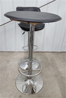 (Z) Modern Style Bar Top Table with 1 Chair