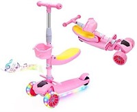 Beauenty Kick Scooter for Kids - 4 Height Adjust.