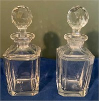 2 Crystal Glass Decanters