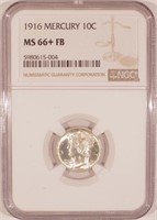 MS-66+ 1916 Mercury Dime